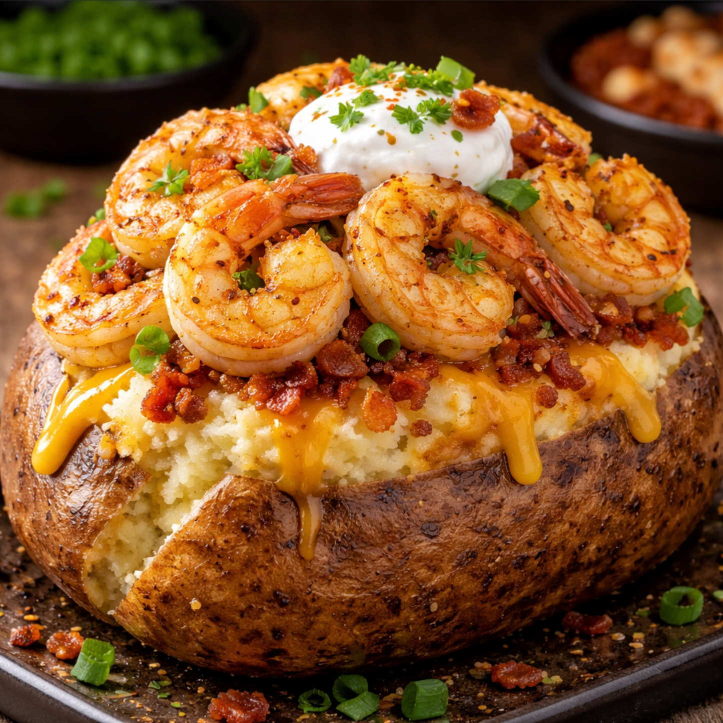 Shrimp Loaded Potato